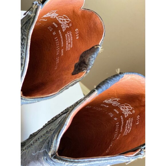 Dan Post Tempted Studded Women's Cowboy Boots 8.5 Leather Brown Black Metallic - Picture 13 of 15